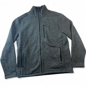 Grey Polo Ralph Lauren Fleece Zip up size L